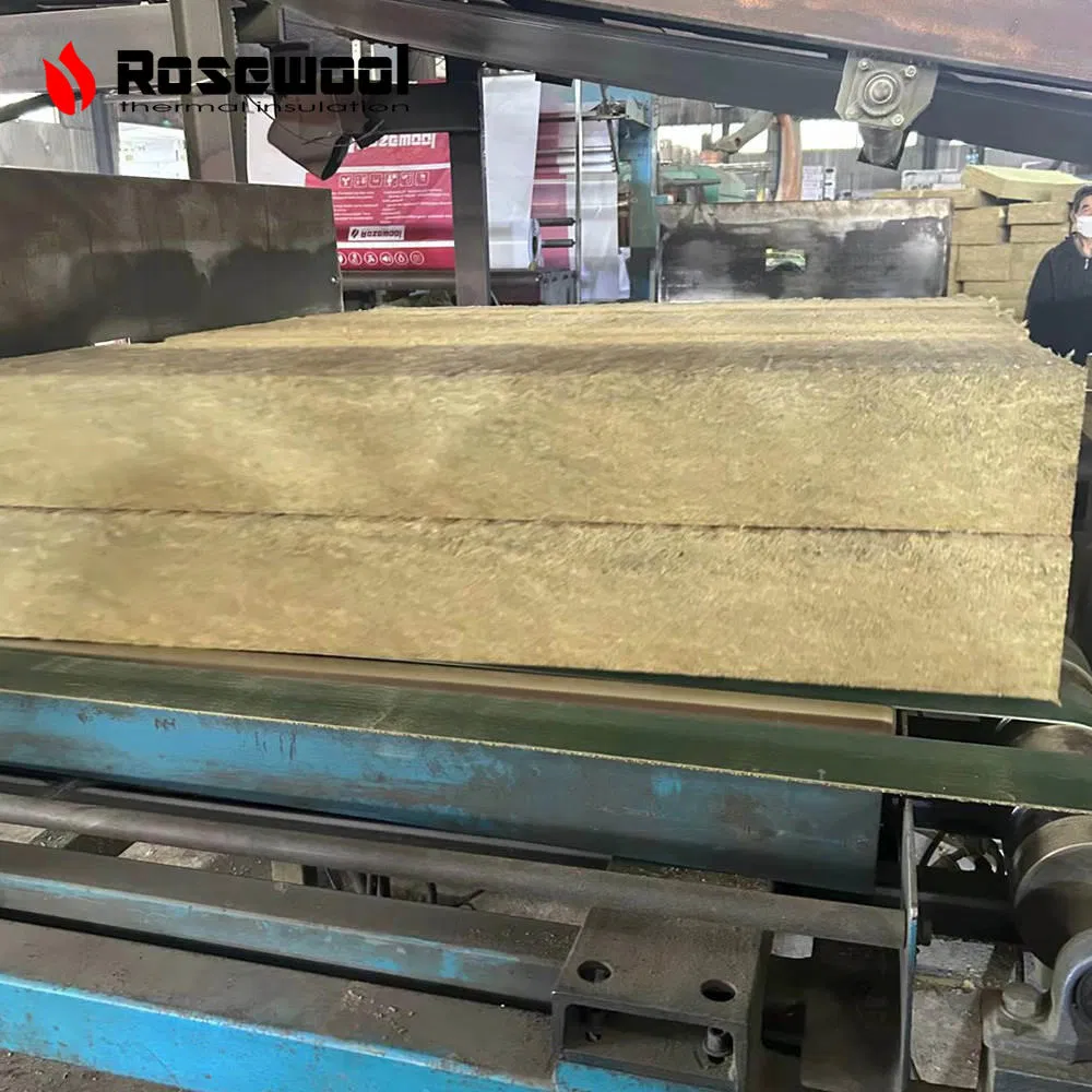 60-150 Kg/M³ Sound Absorption Building Material Rock Wool Insulation Board