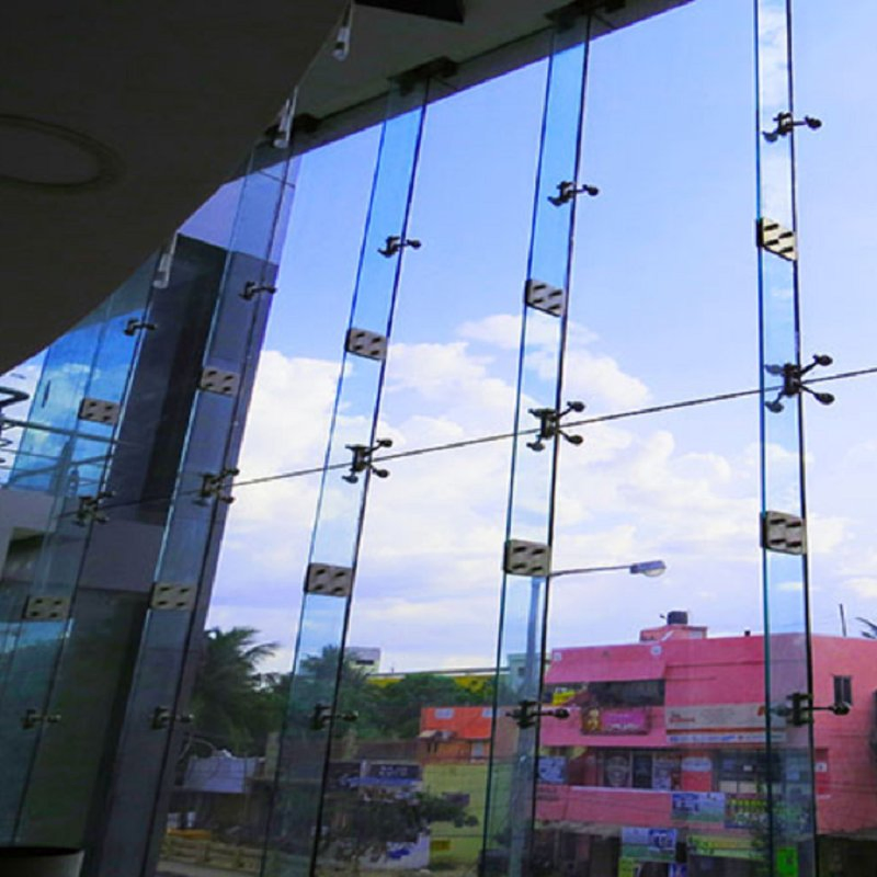 Spider Standard High Quality Thermal Break Aluminium Triple Glass Curtain Wall System