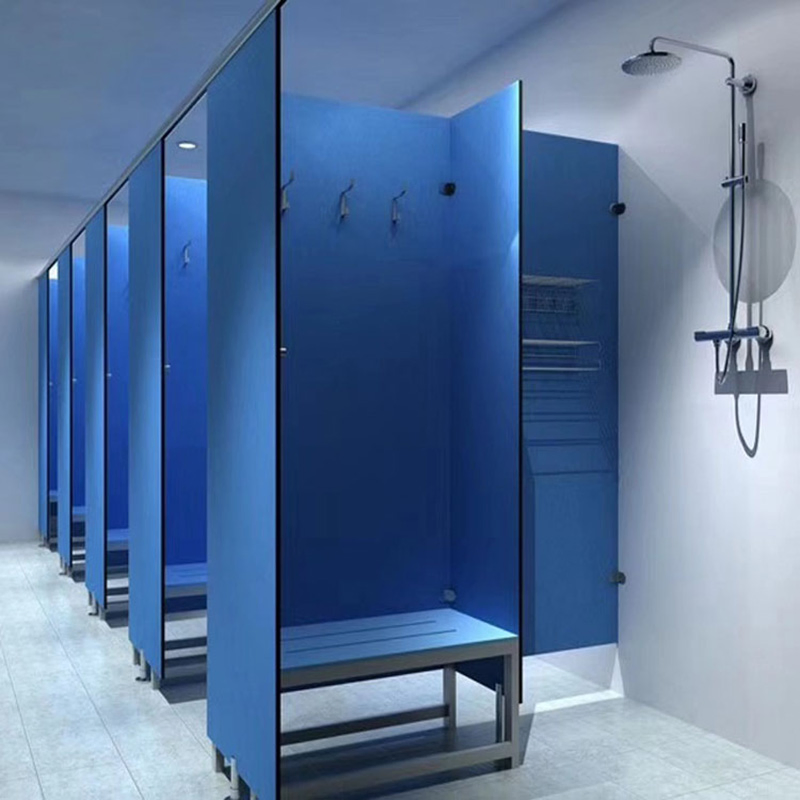 HPL Toilet Partition Cubicles Public Sanitary System Bathroom