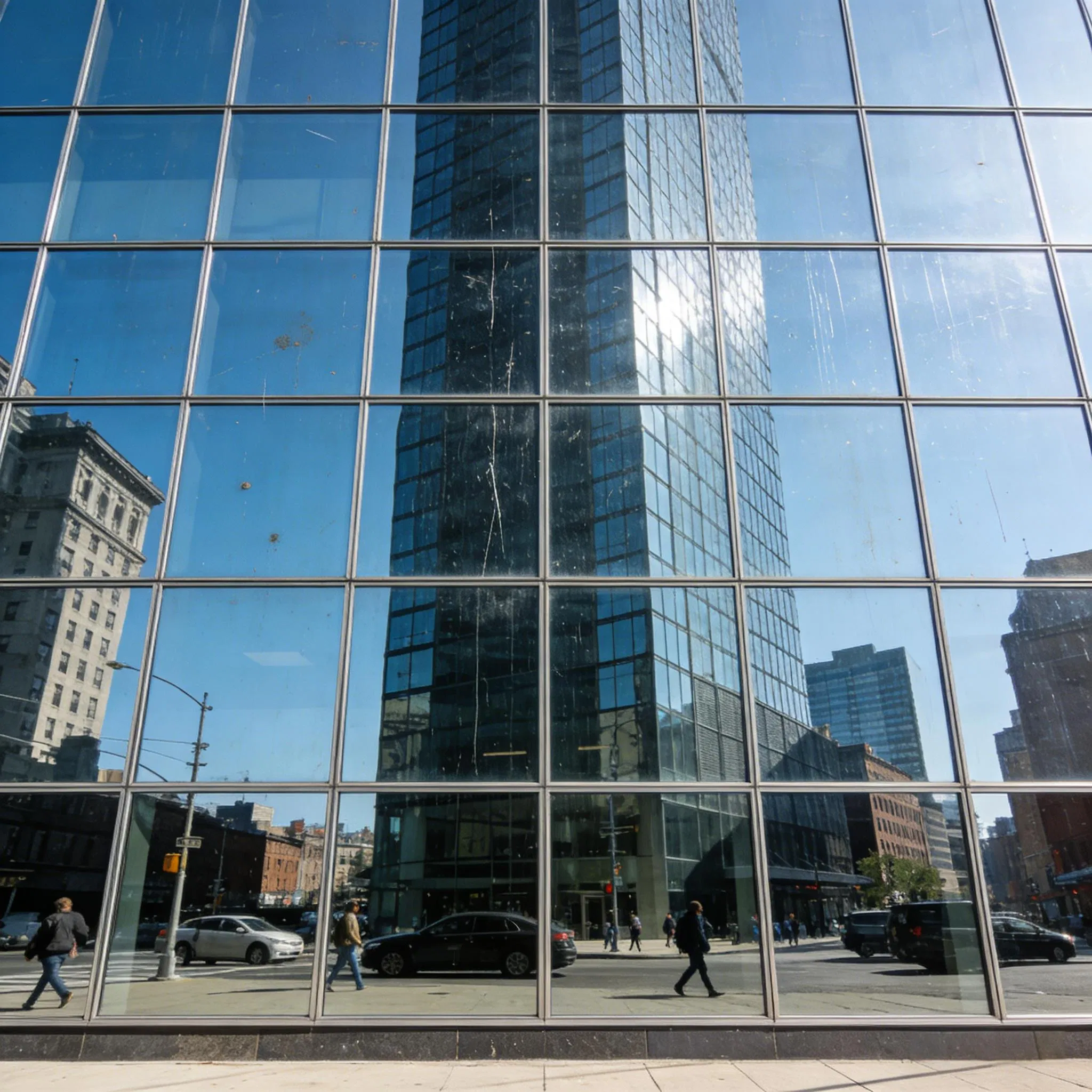 Energy-Efficient Glass Curtain Wall - Hidden Frame System Type