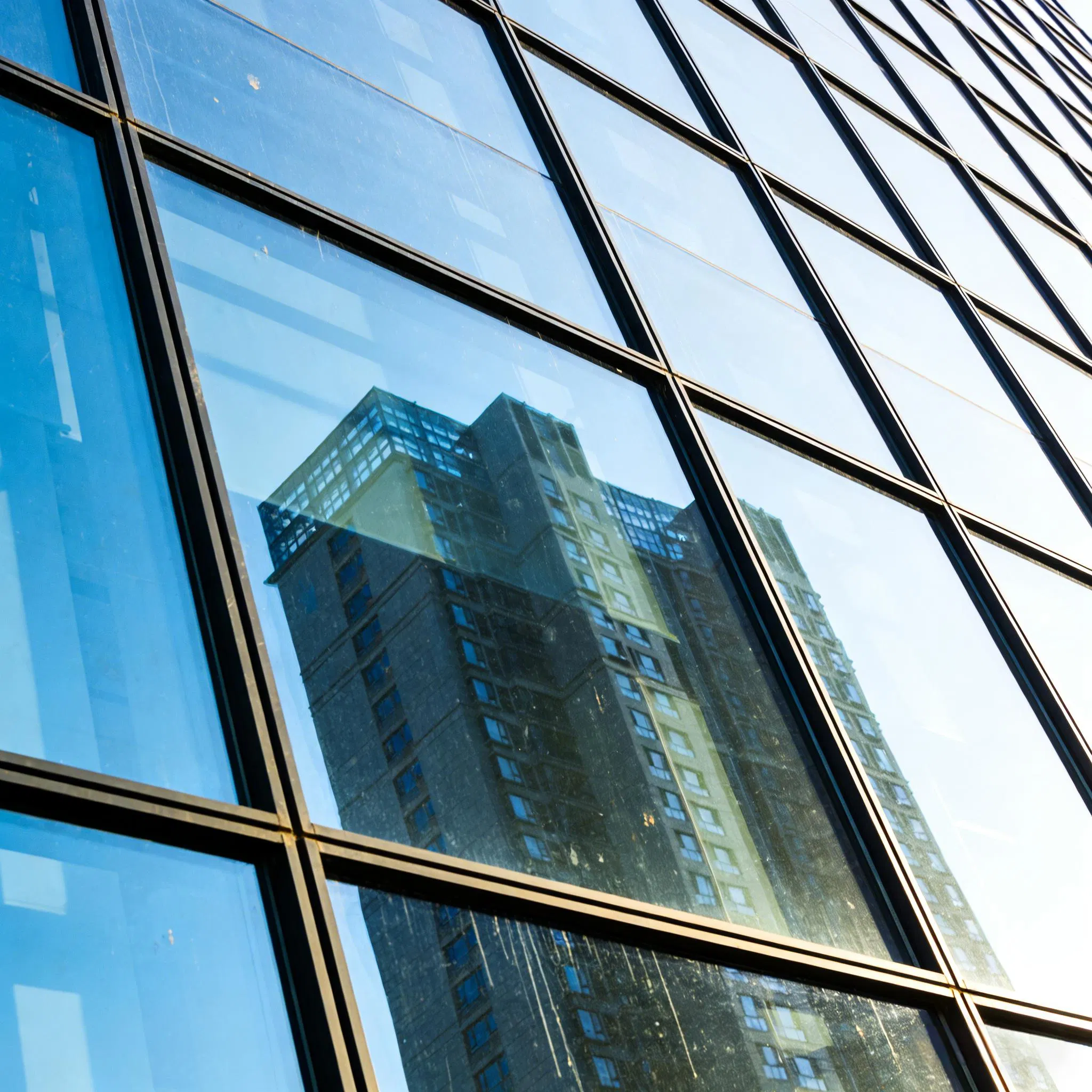 Premium Glass Curtain Wall System with Hidden Frame Design