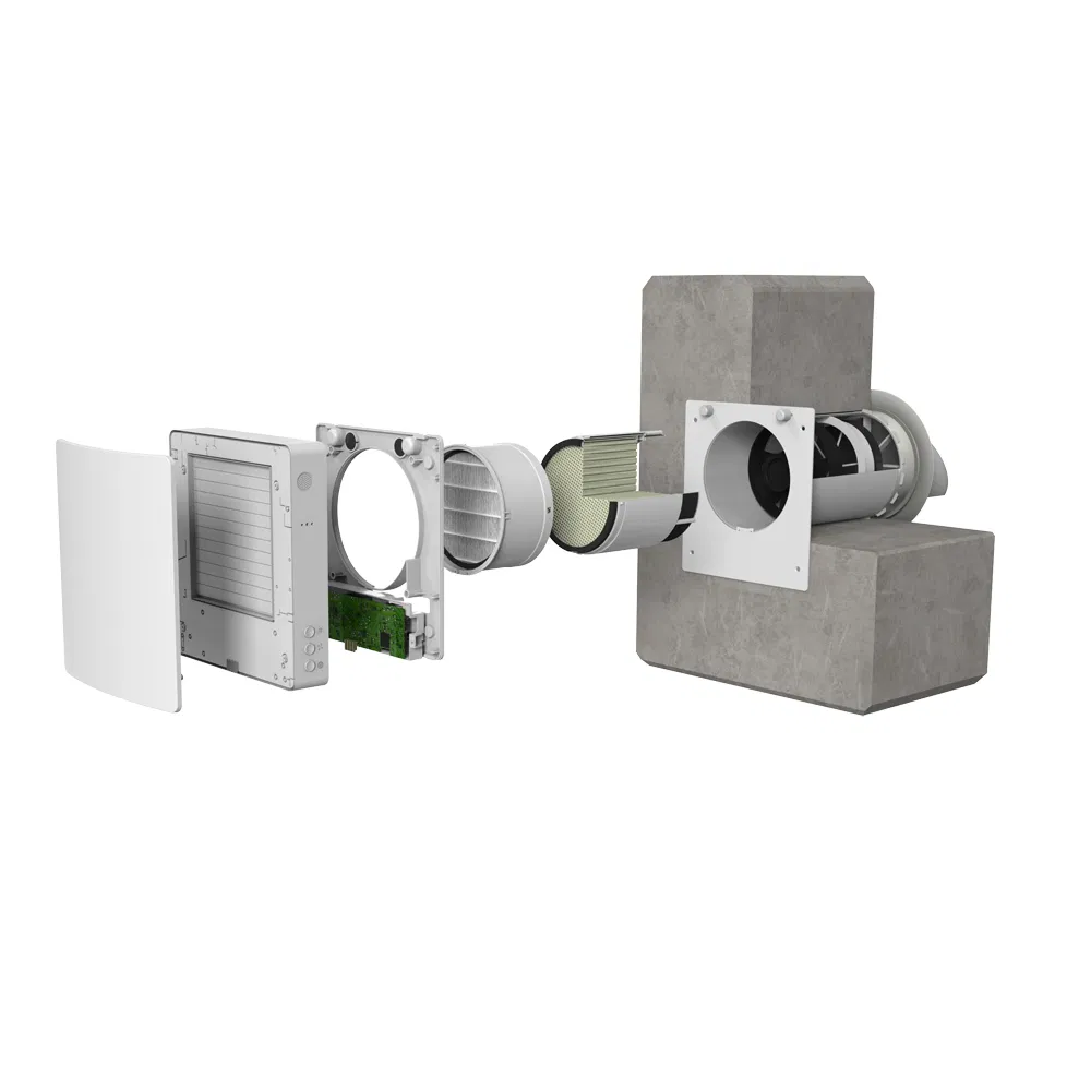 Energy-Saving Energy Efficient Ventilation Systems Controlled Home All-in-One Ventilation System