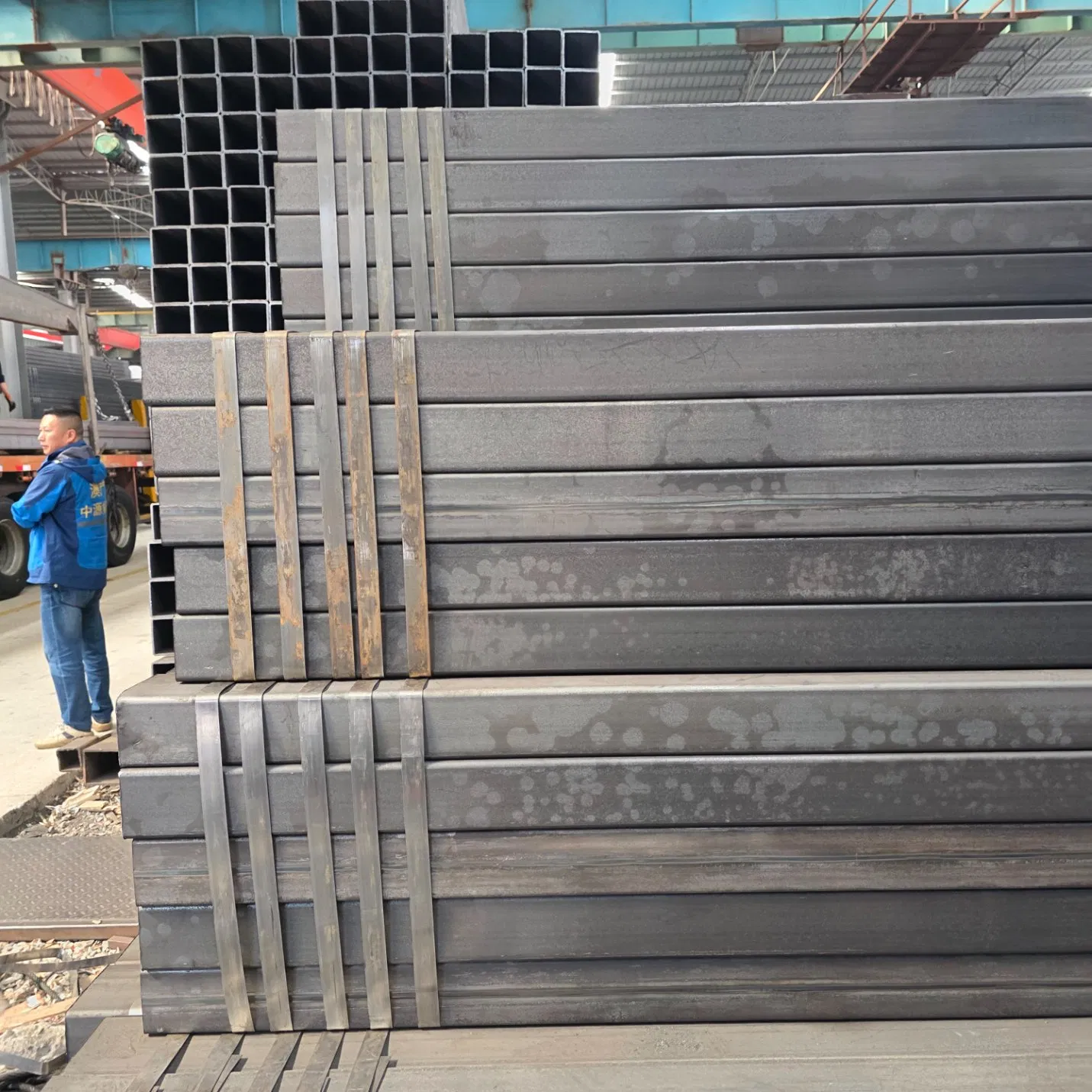 Welded Carbon Steel Square Tube Q235 Q345 Material for Oil and Gas Plant Steel Structure Piping Fabricators and Global Metal Trading Buyers