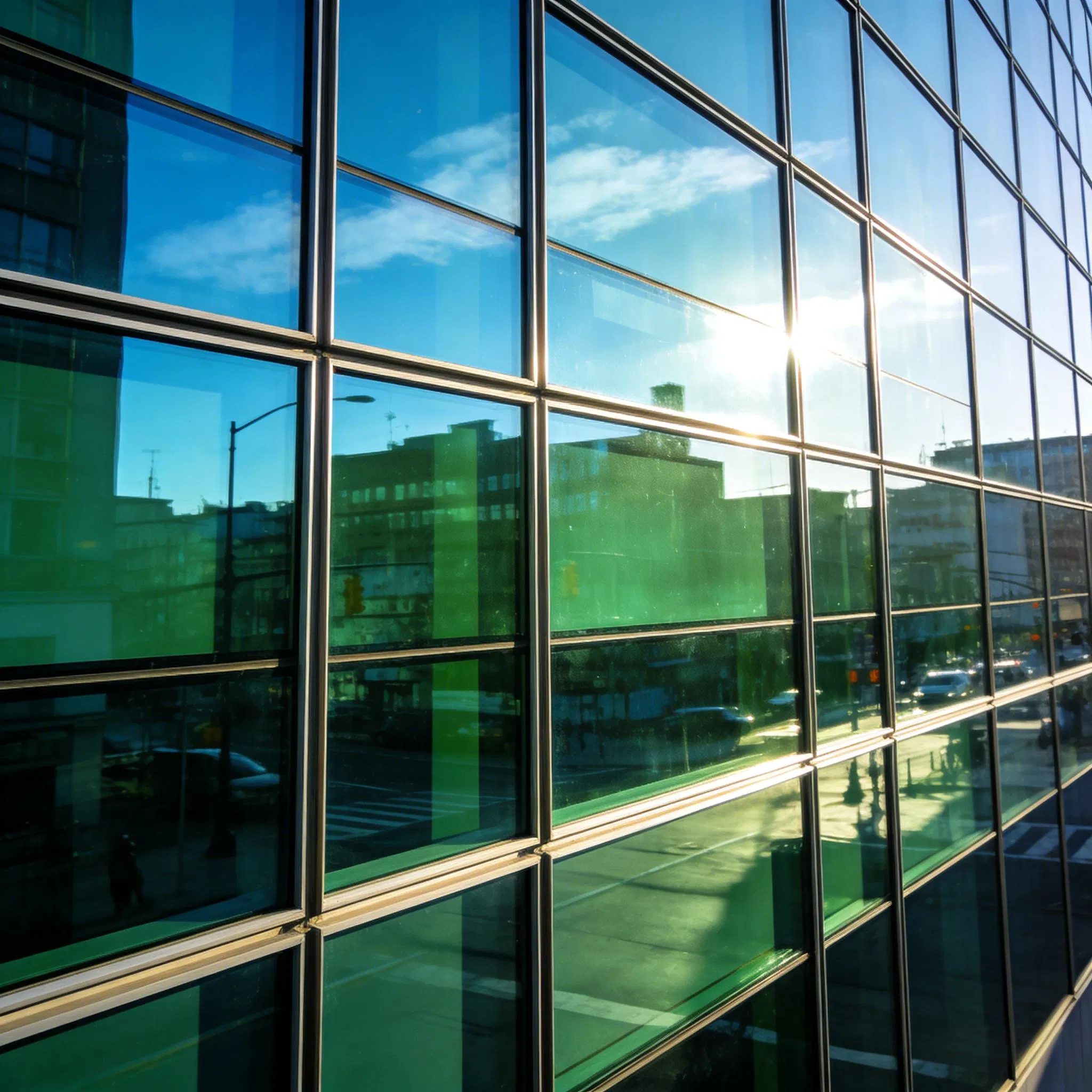 Aesthetic Glass Curtain Wall System with Exposed Frame in Aluminum Alloy