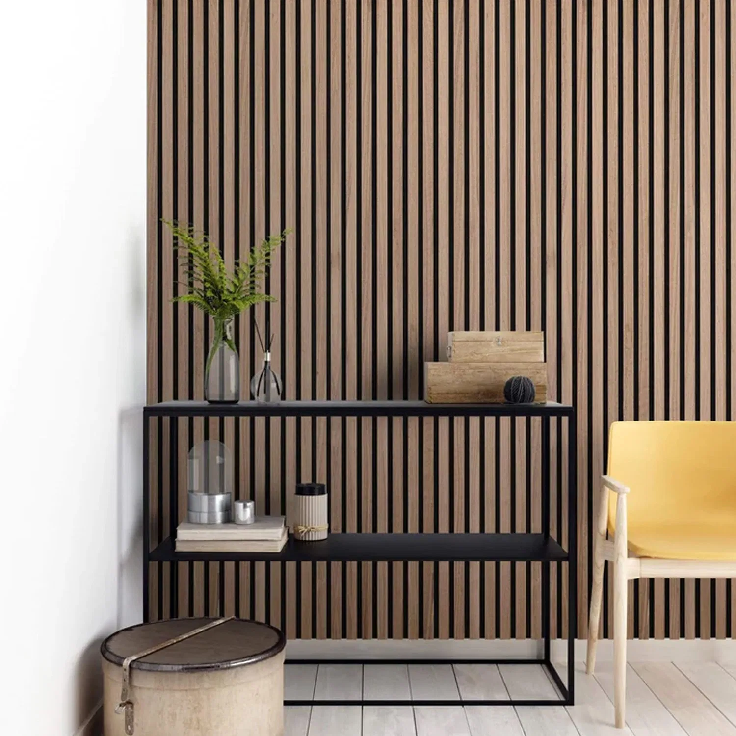 Slat Wood Acoustic Panel 2022 Newest Design Reduce Noise Pollution Eco-Friendly Sound Insulation Building Material