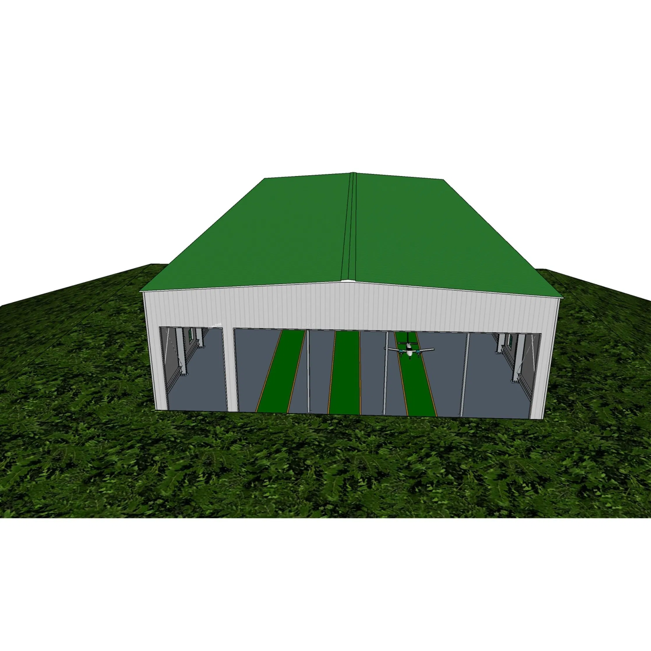 Quick Assembly China Wholesale Customized ISO CE Steel Structure Building Material of Steel Structure Aircraft Hangar with Mezzanine &amp; Curtain Wall