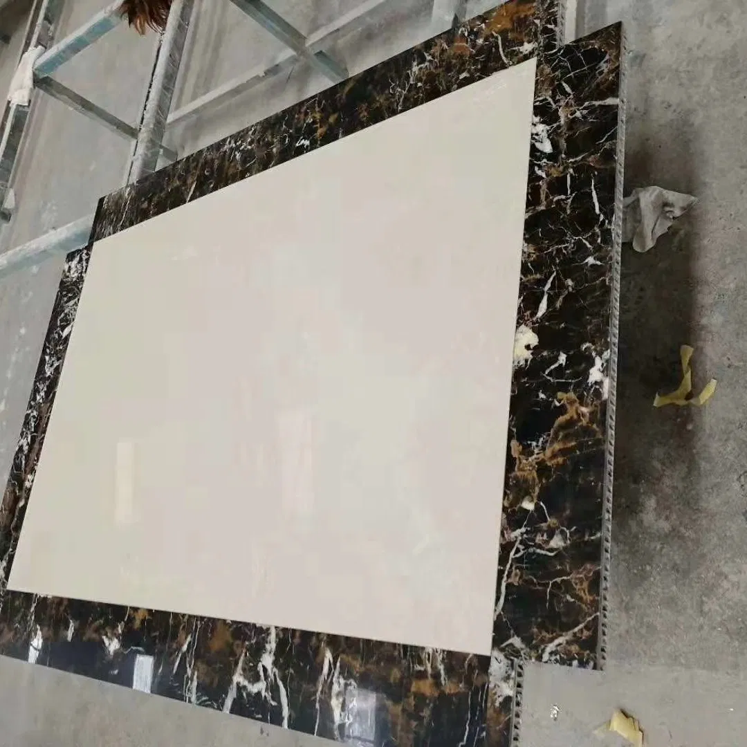 Lightweight Large Format &amp; Flat Surface 5mm Stone Veneer Composite Aluminum Honeycomb Panel for Building Wall Cladding