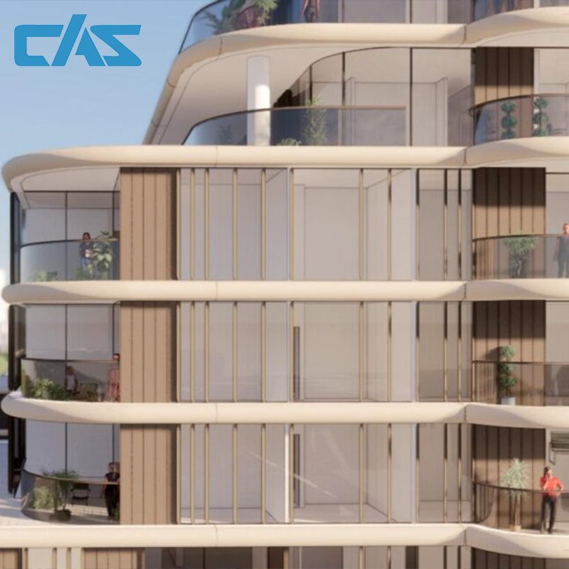 Transparent Panoramic View Structural Double-Glass Insulated Glazing Window Wall System