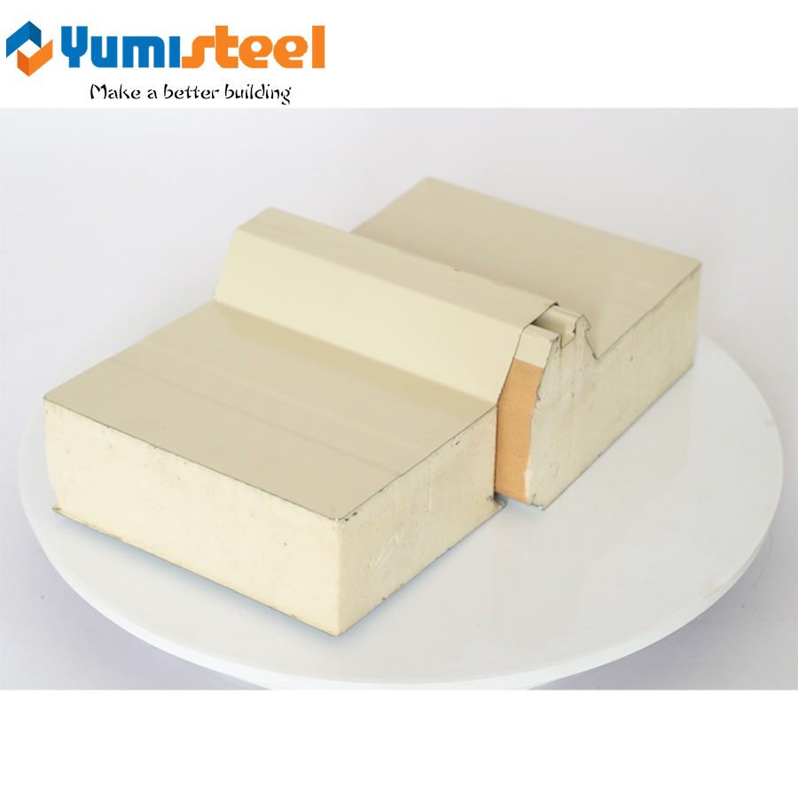 Aluminum Polystyrene Puf Sandwich Roofing Panel System Construction for Sale