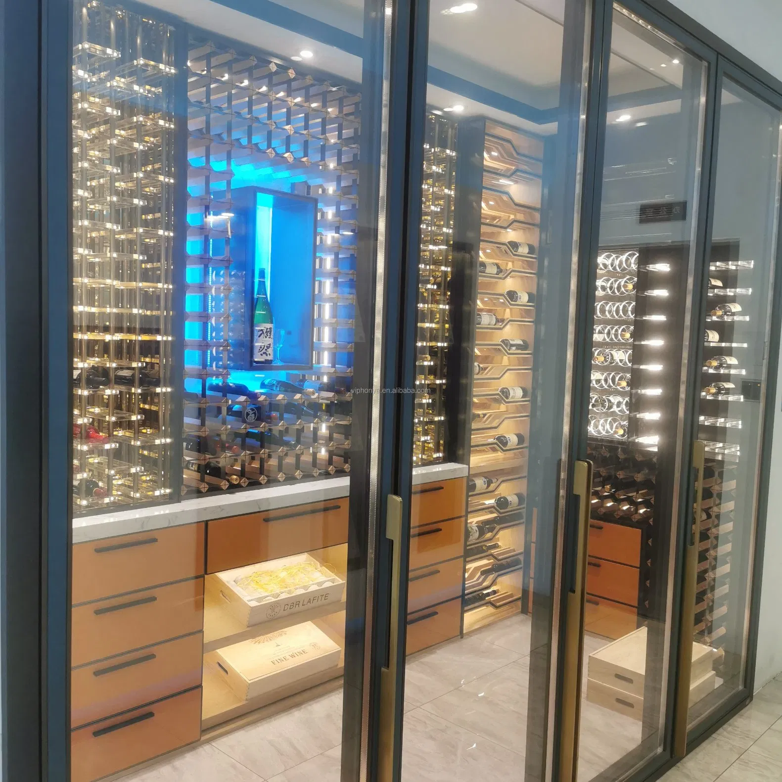 Elegant Wine Storage Solution with Temperature Control Technology