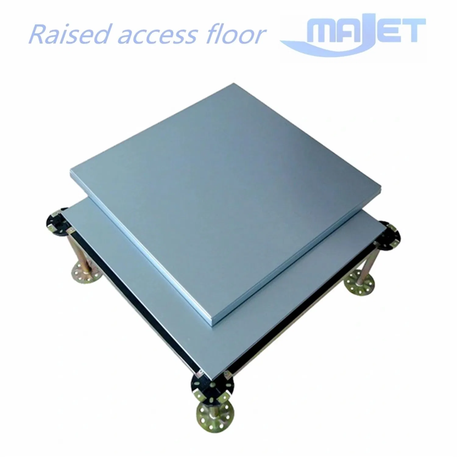 Fs800 Fs1000 Calcium Sulphate Encapsulated Fire Resistant Raised Access Floor Panel Raised Access Flooring Systems