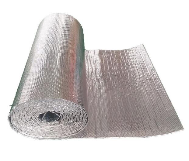 Fireproof Woven Fabric Bubble Aluminum Foil Wrap Insulation Reflective Roofing Aluminum Foil Bubble Sound Heat /Thermal Insulaion Building Construction Material