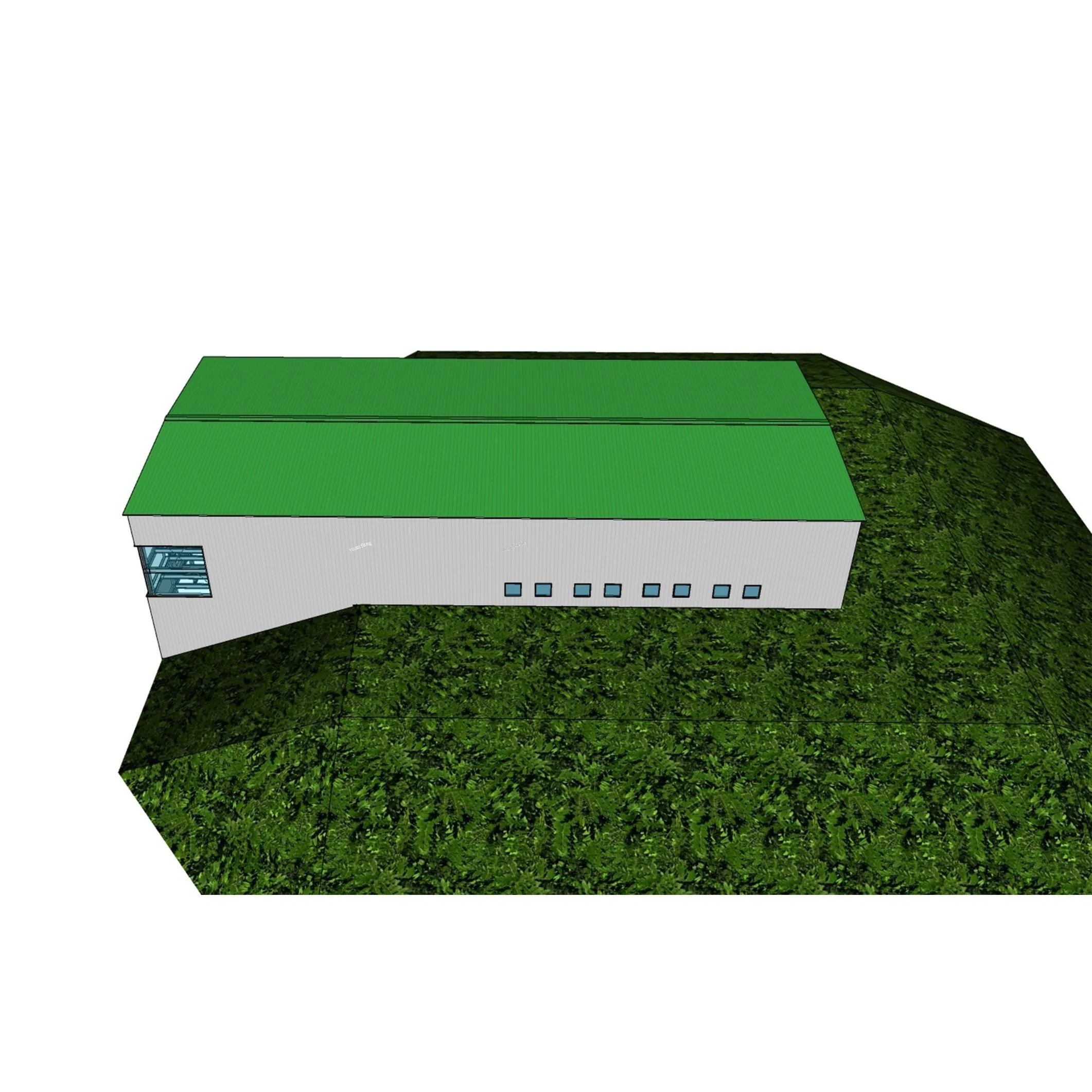 Quick Assembly China Wholesale Customized ISO CE Steel Structure Building Material of Steel Structure Aircraft Hangar with Mezzanine &amp; Curtain Wall