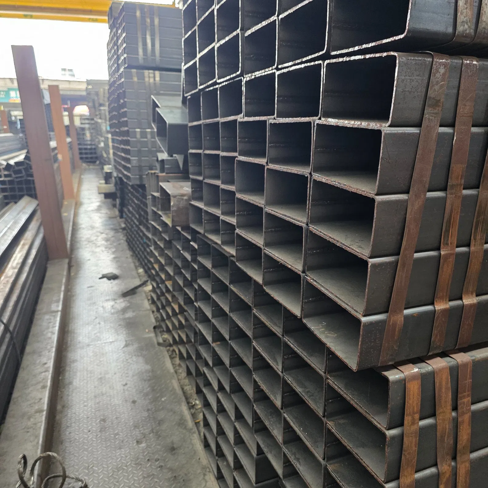 Welded Carbon Steel Square Tube Q235 Q345 Material for Oil and Gas Plant Steel Structure Piping Fabricators and Global Metal Trading Buyers
