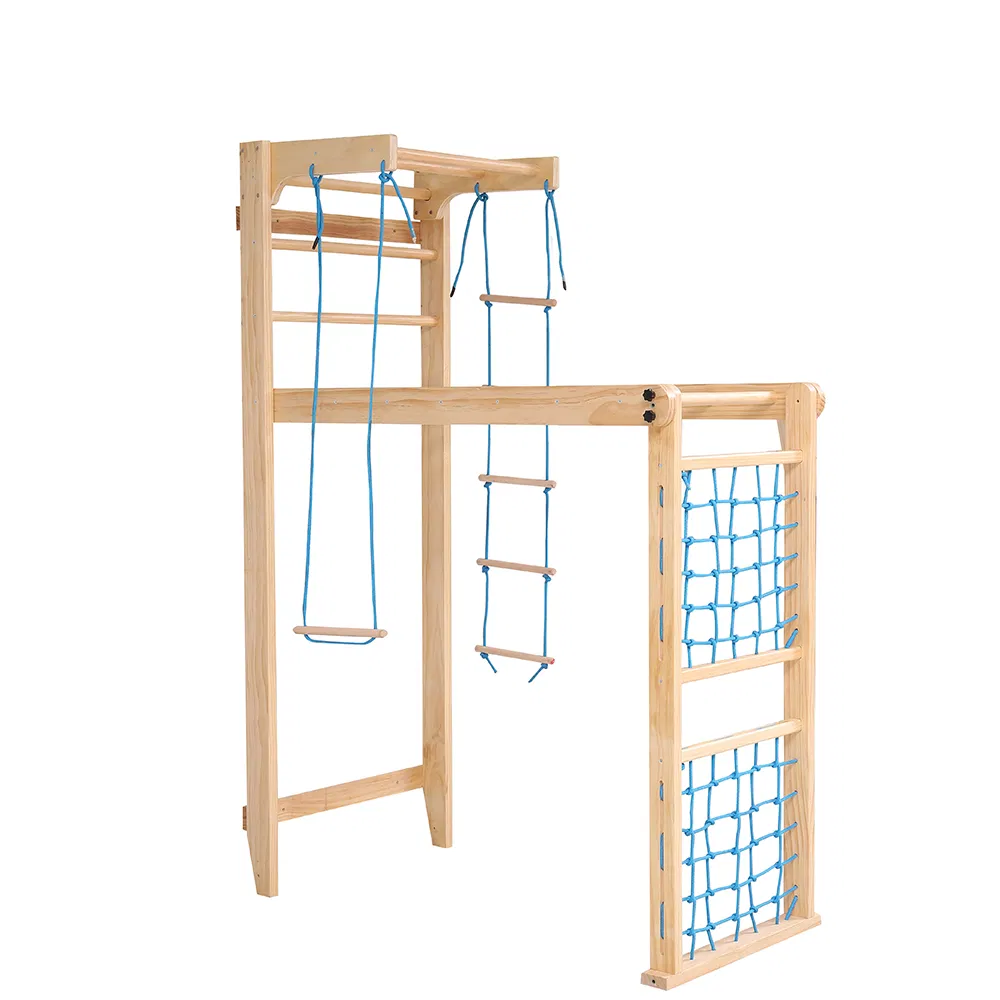 Wall Bars Wood Stall Bar Gym Gymnastic Swedish Ladder Home Children Climbing Frame Wall Climbing Toy for Kids
