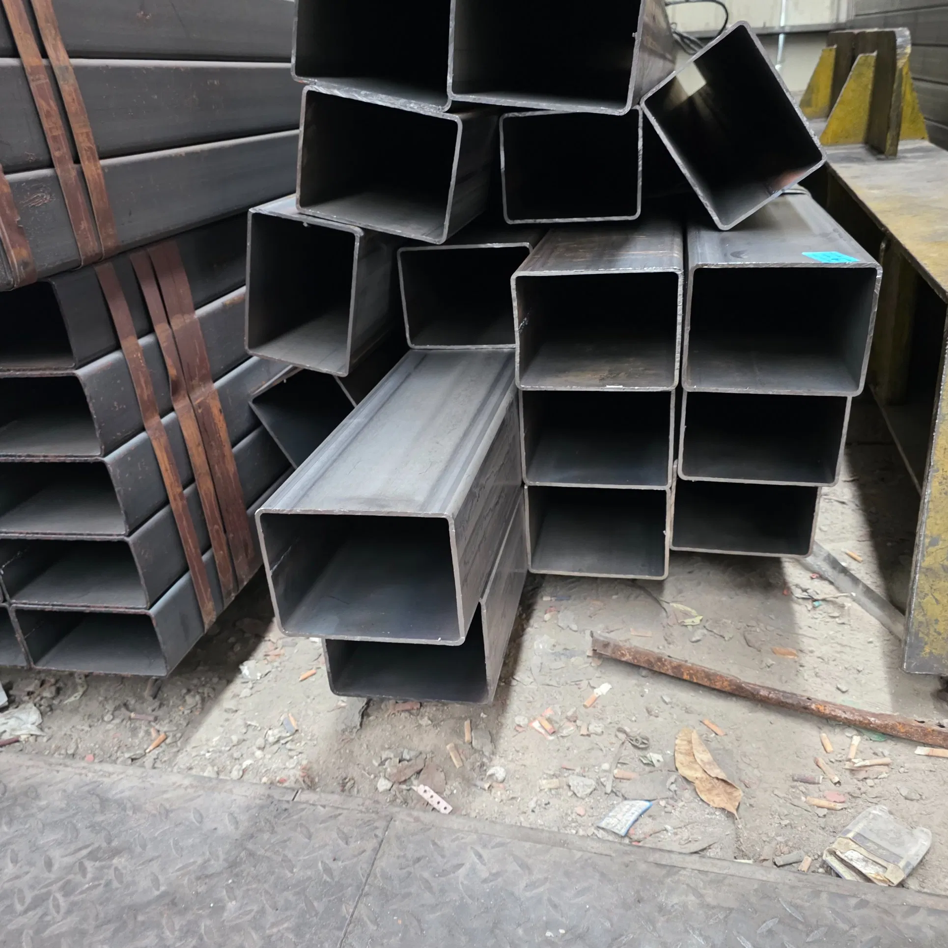 Welded Carbon Steel Square Tube Q235 Q345 Material for Oil and Gas Plant Steel Structure Piping Fabricators and Global Metal Trading Buyers