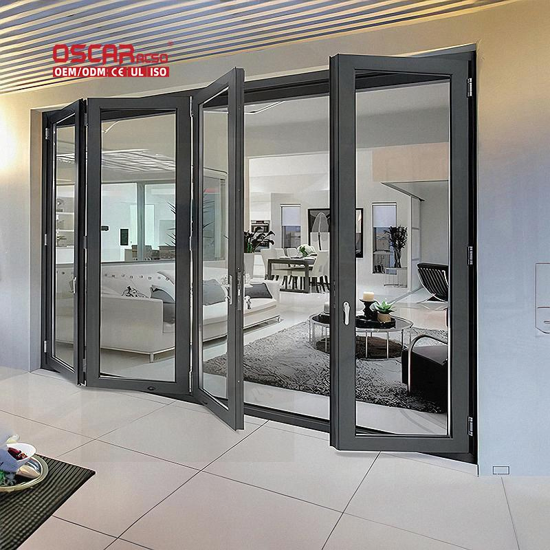Glass Stack with Quick Installation and Space Saving Design Ideal for Home Office and Commercial Building in Us Folding Door