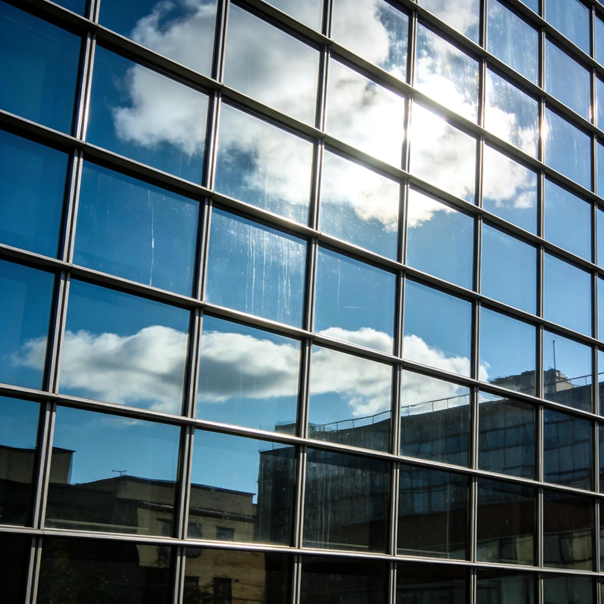 Stylish Glass Curtain Wall System in Durable Aluminum Alloy Material