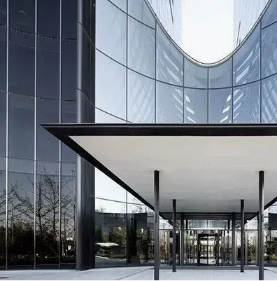 Commercial Office Facade System with Insulated Curtain Wall