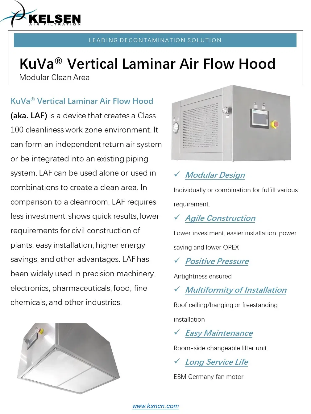 Cleanroom Laminar Flow Hood Ceiling System 1