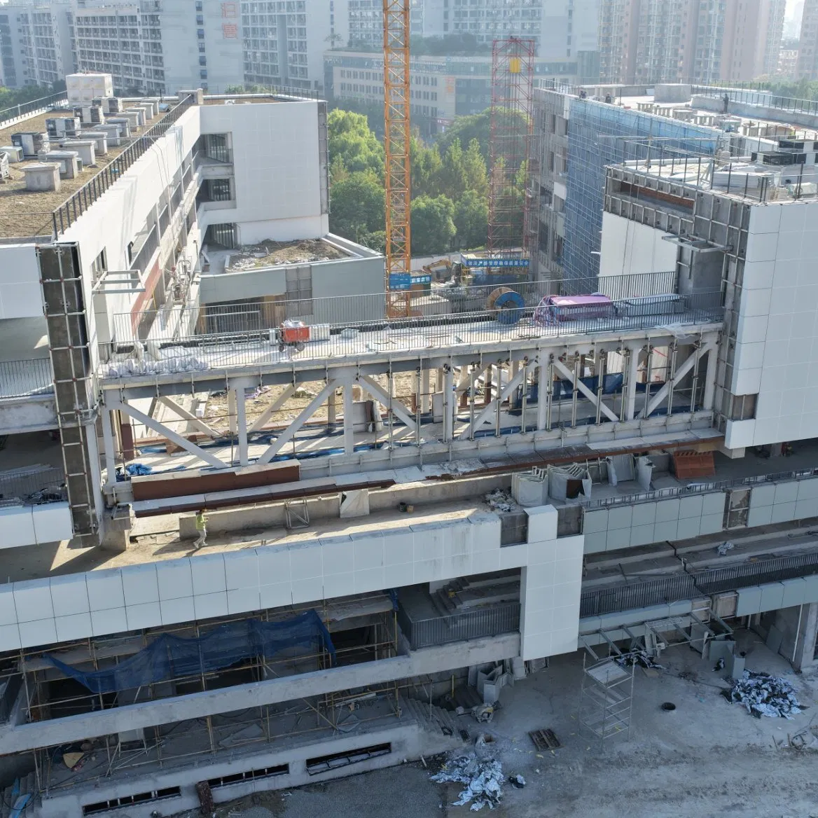 Quick-Install China New Modern Wholesale Construction Building Material of Steel Structure Corridor Linking Business Park Structures