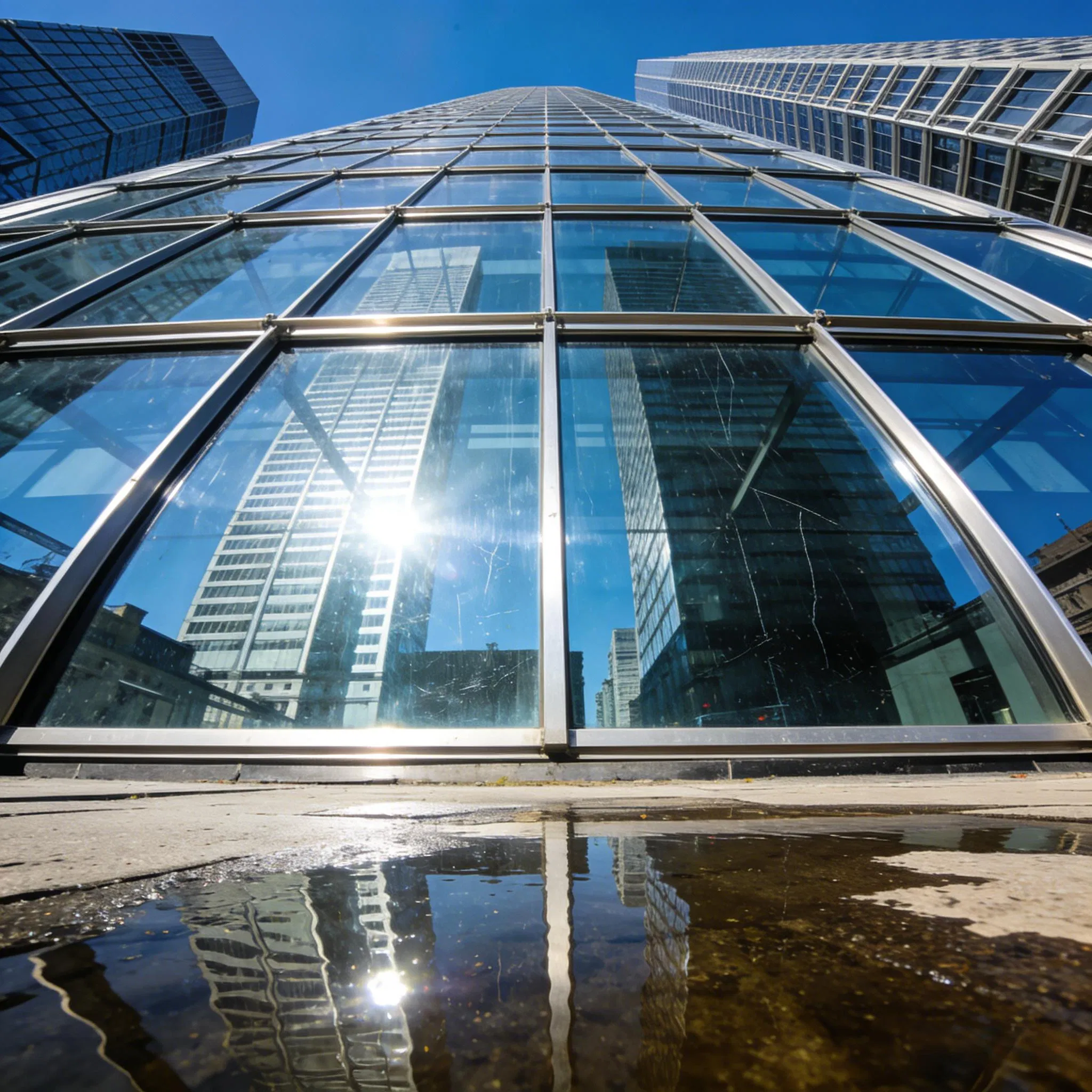 Stylish Aluminum Alloy Glass Curtain Wall - Hidden Frame System