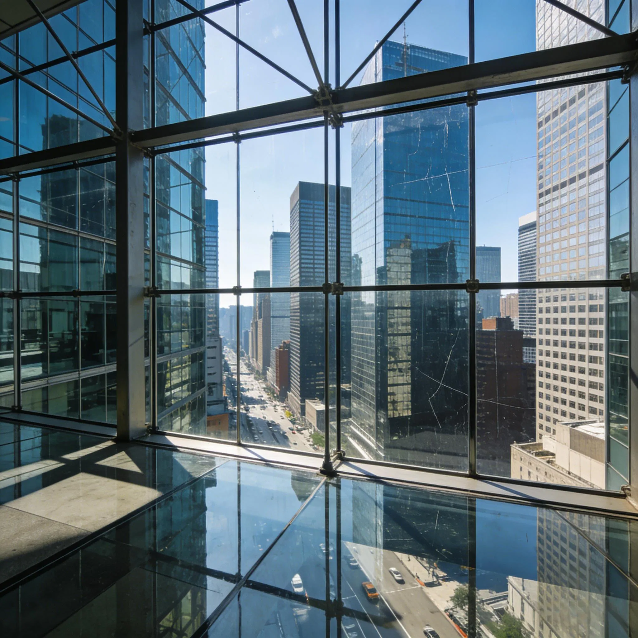 Stylish Aluminum Alloy Glass Curtain Wall - Hidden Frame System