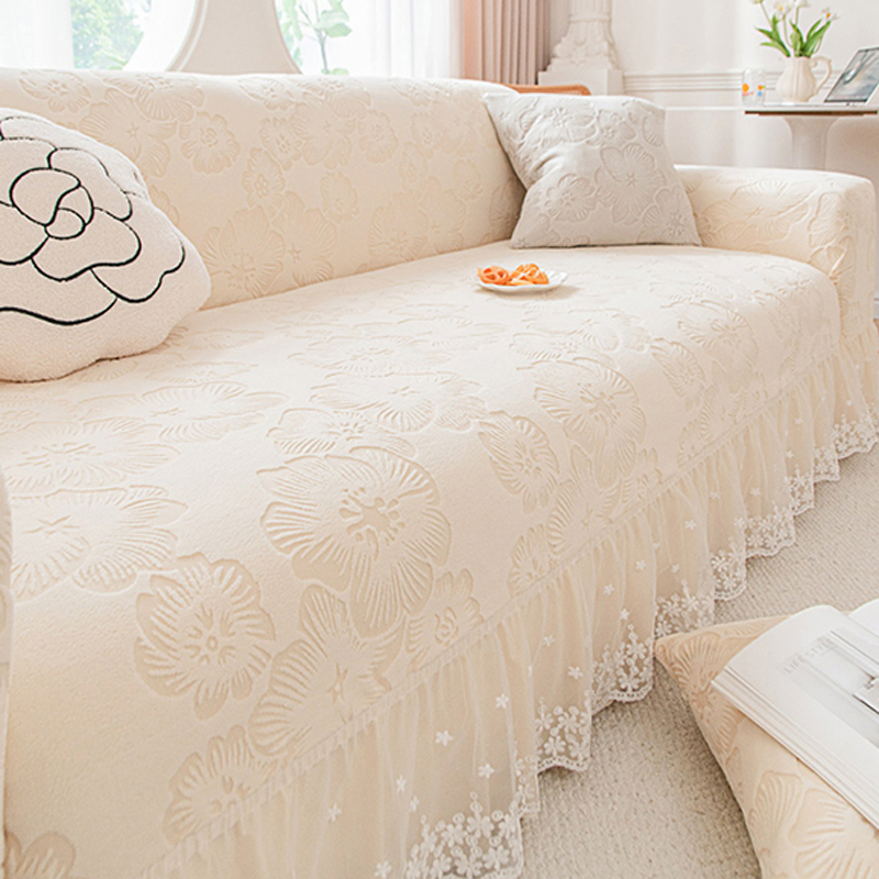 All-Inclusive and Dustproof Jacquard Skit Edge Sofa Cover Protector for Every Season