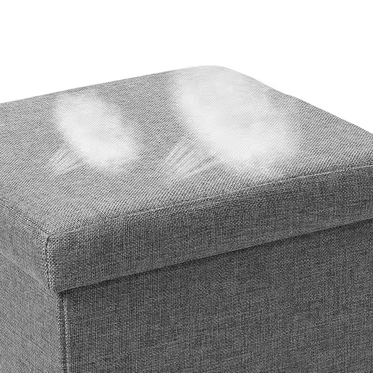 New Folding Storage Ottoman Removable Home Furniture Ottoman Bench