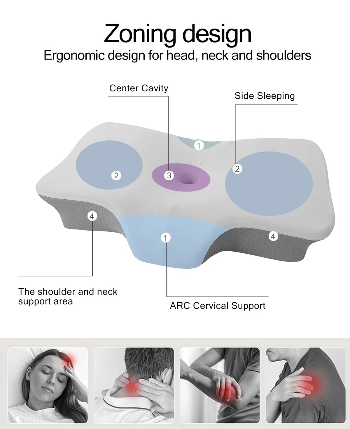 Factory Customizable Compressible Memory Foam Travel Pillow Portable Neck Pillow