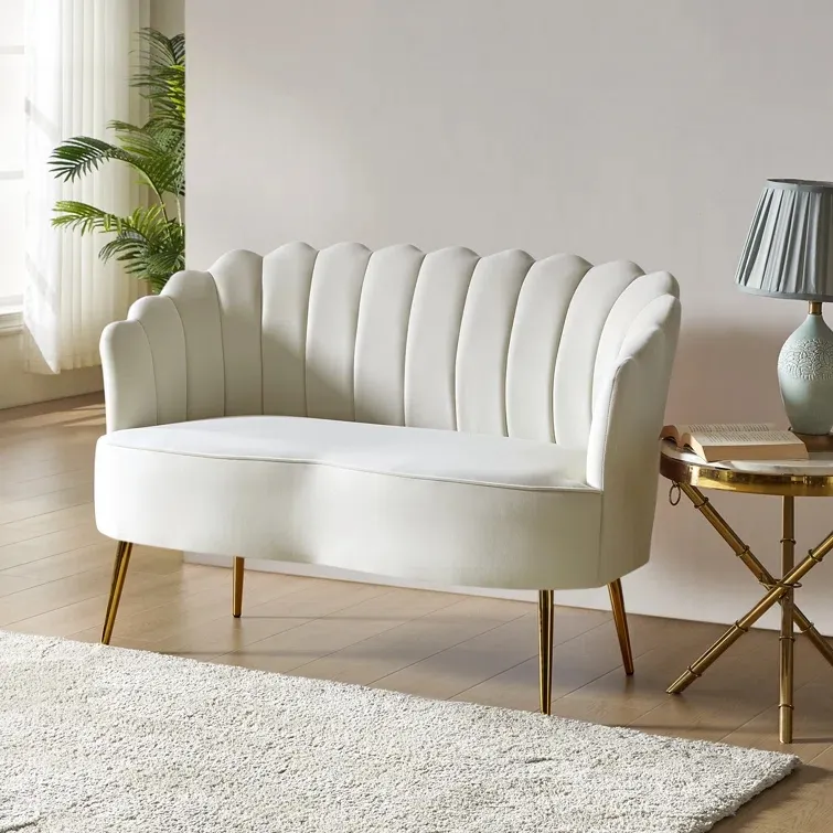 Modern Wedding Sofa Living Room Furniture Two Seater Couch Loveseat