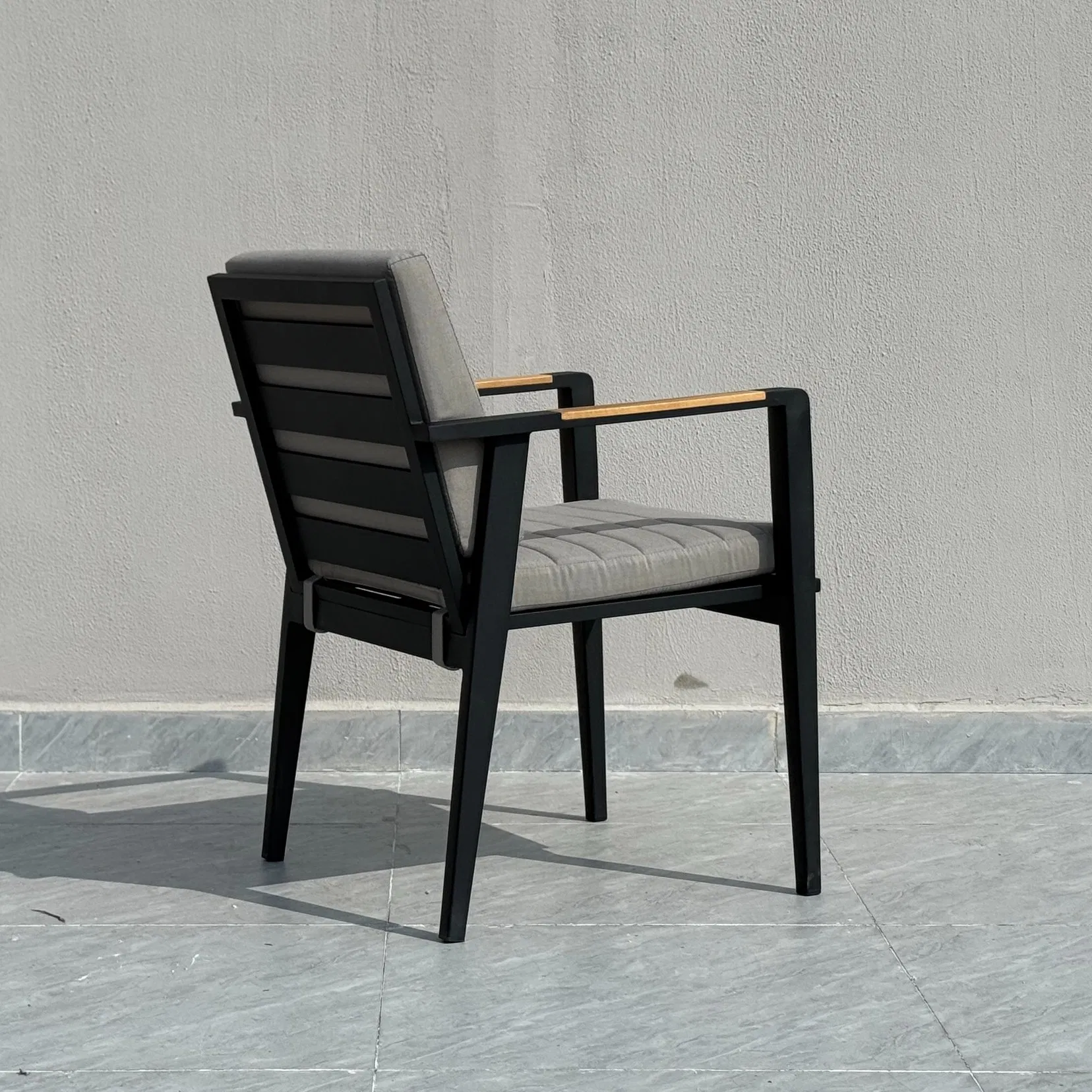 Outdoor Furniture Modern Garden Leisure Rope Dining Teak Arm Chair