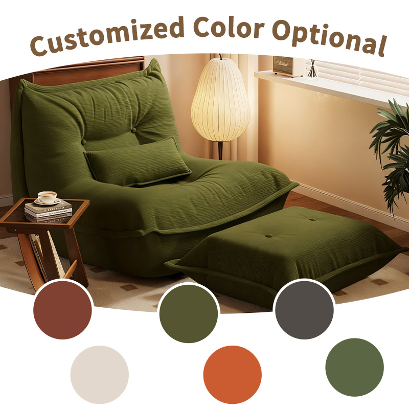 Bean Bag Chair Sofa for Reading Couch Chairs Modern Armless Accent Chairs