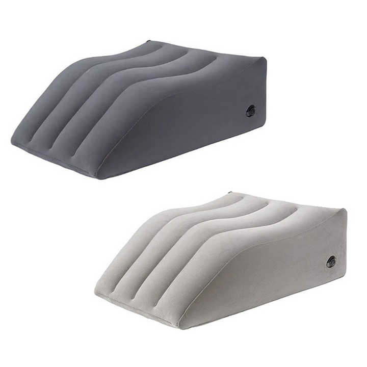 Inflatable Leg Elevation Pillow - Portable Wedge for Swelling &amp; Sleeping