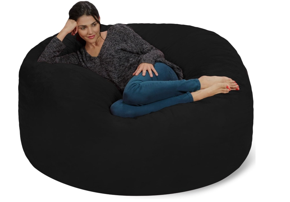 Oversized Bean Bag Chaise Lounge Chair Indoor for Adults