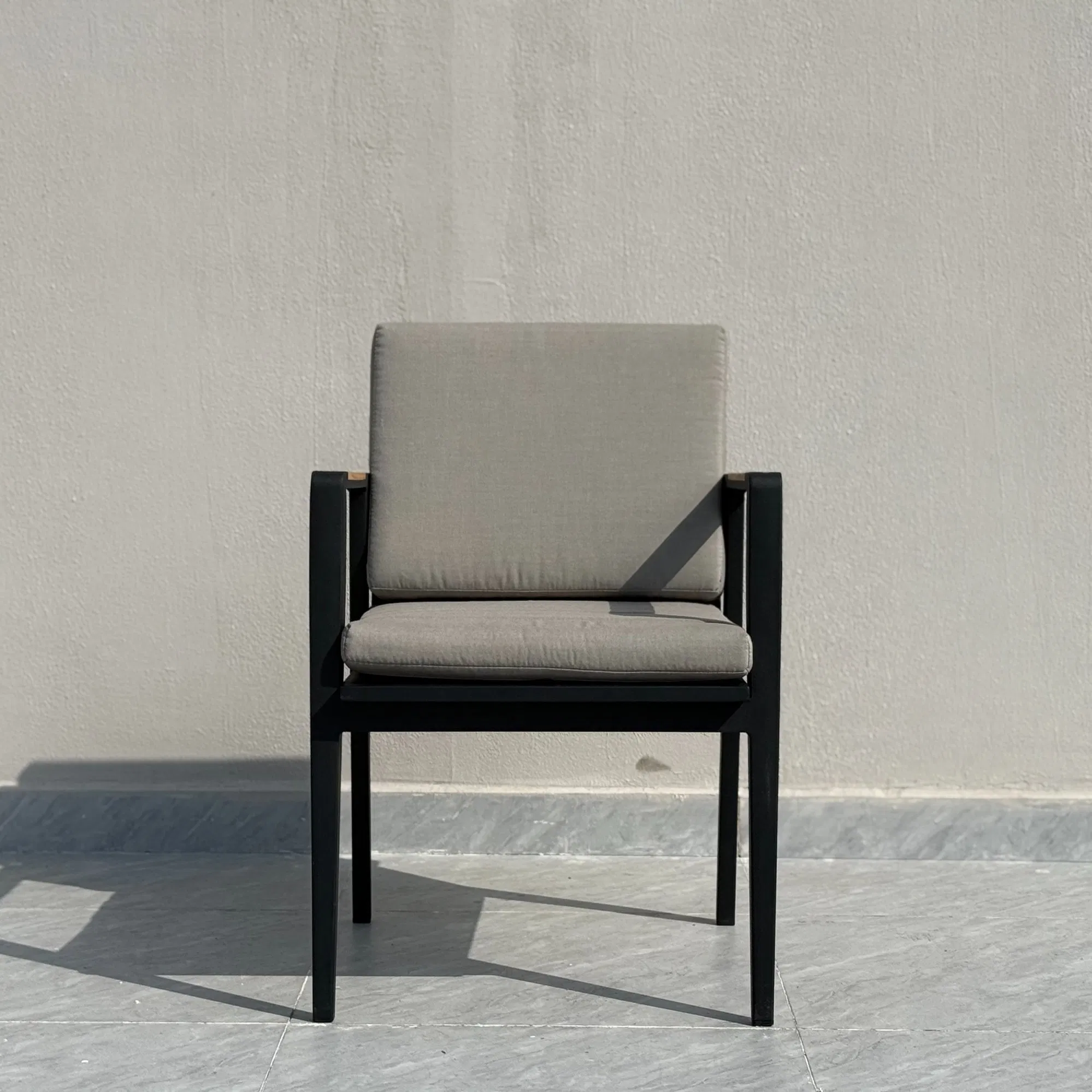 Outdoor Furniture Modern Garden Leisure Rope Dining Teak Arm Chair