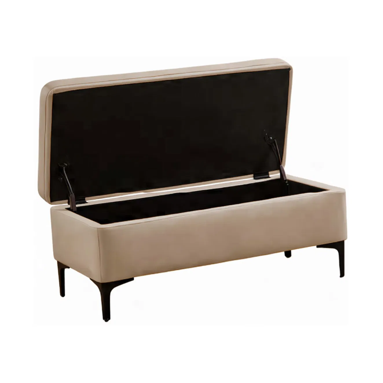 Elegant Square Stool Storage Ottoman: Perfect for Living Room Furniture Long Bench