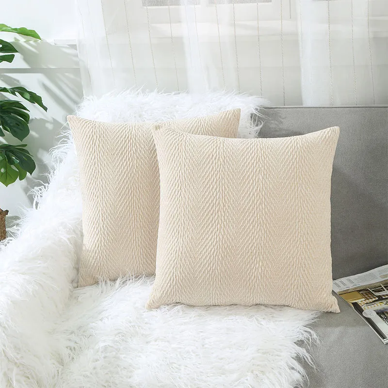 Chenille Lumbar Support Pillow
