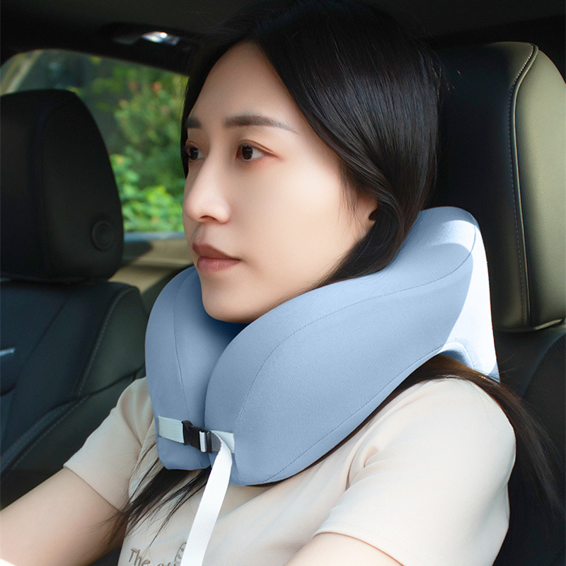 Portable Memory Foam Neck Pillow U-Shape Aeroplane Travel Home Decor Sofa Cushion