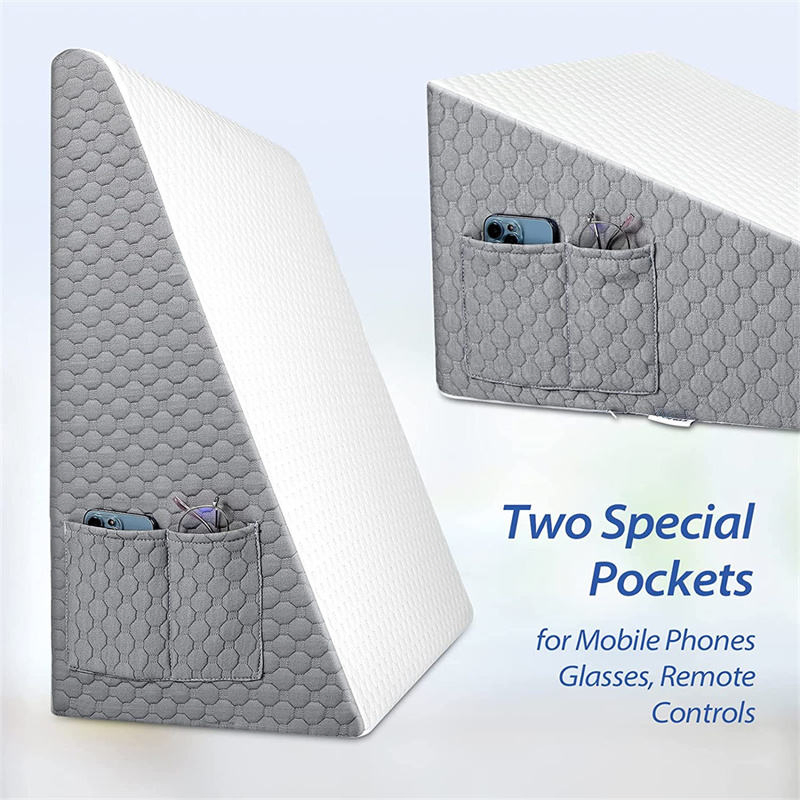 Air Layer Wedge Pillows Bed Wedge Pillow for Sleeping Acid Reflux After Surgery Triangle Pillow Wedge for Sleeping Snoring