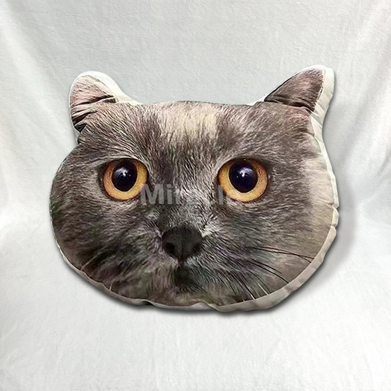 Removable Anime Pillow Case Custom Plush Throw Animal Shape Die Cut Pillows