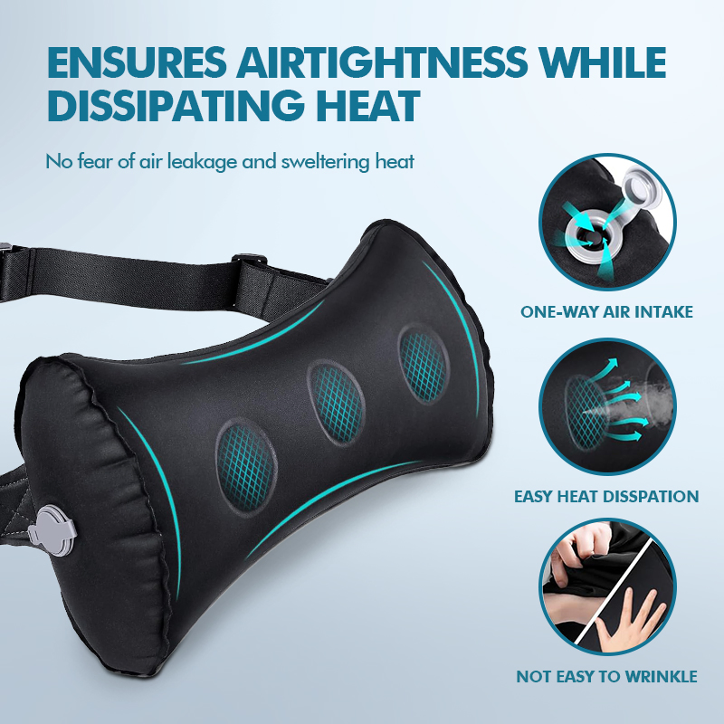 Kinggear Outdoor Camping Lumbar Support Pillow Inflatable Back Support Lumbar Pillow for Car Office Chair