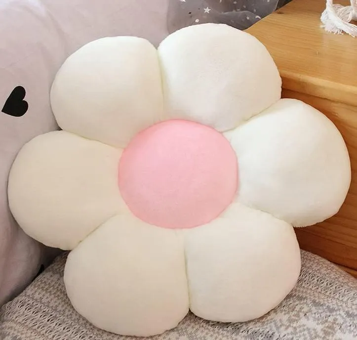 Flower Plush Throw Pillows