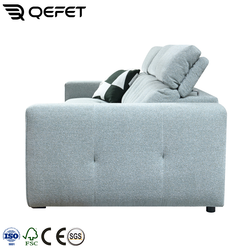 Luxury Furniture Italian High-End Style Couch Fabric Sectional Sofa for Living Room