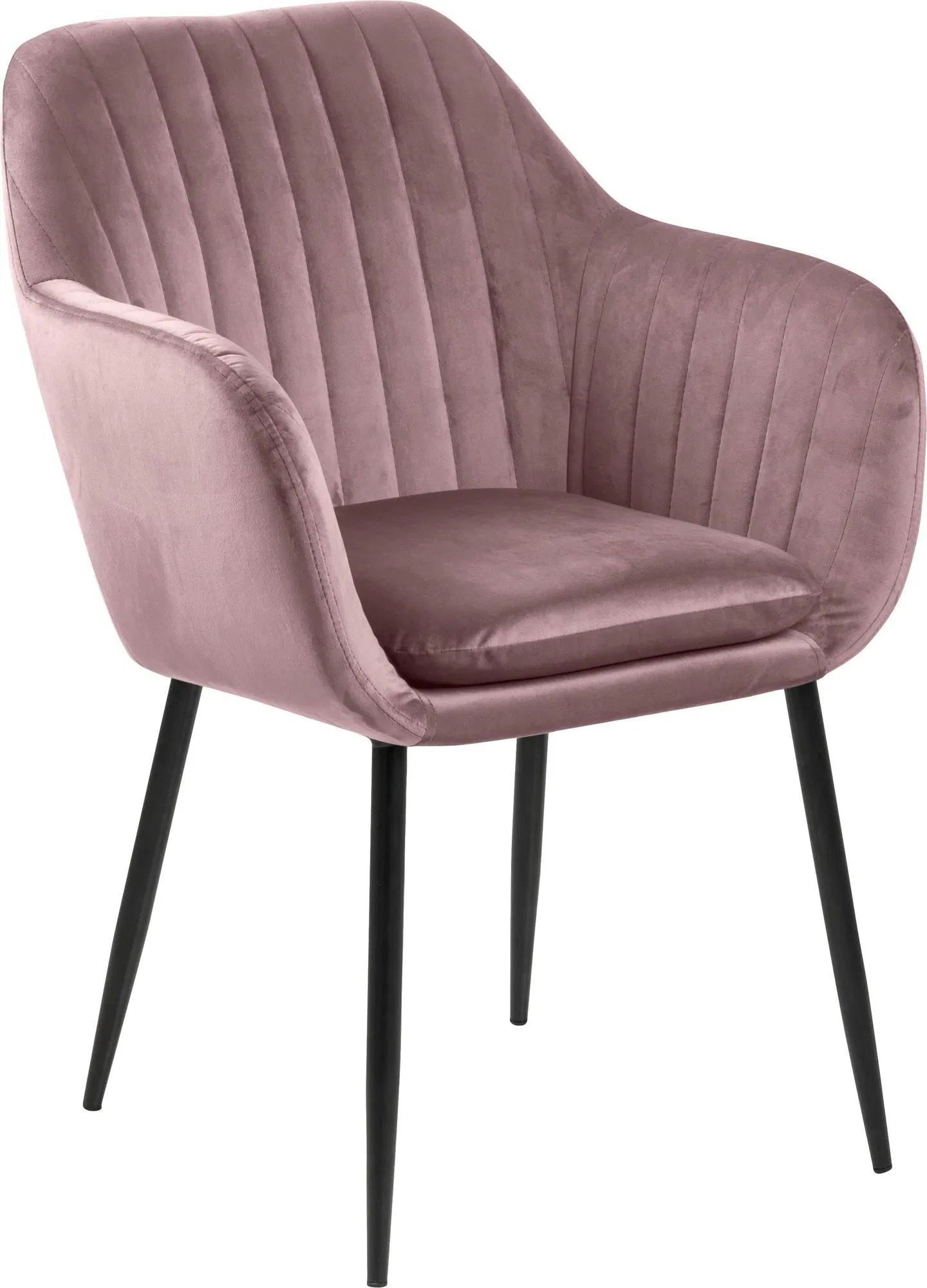 Hot Selling Upholstered Kitchen Dining Living Room Armchair with Metal Legs Modern Design Fabric Armchair for Sale