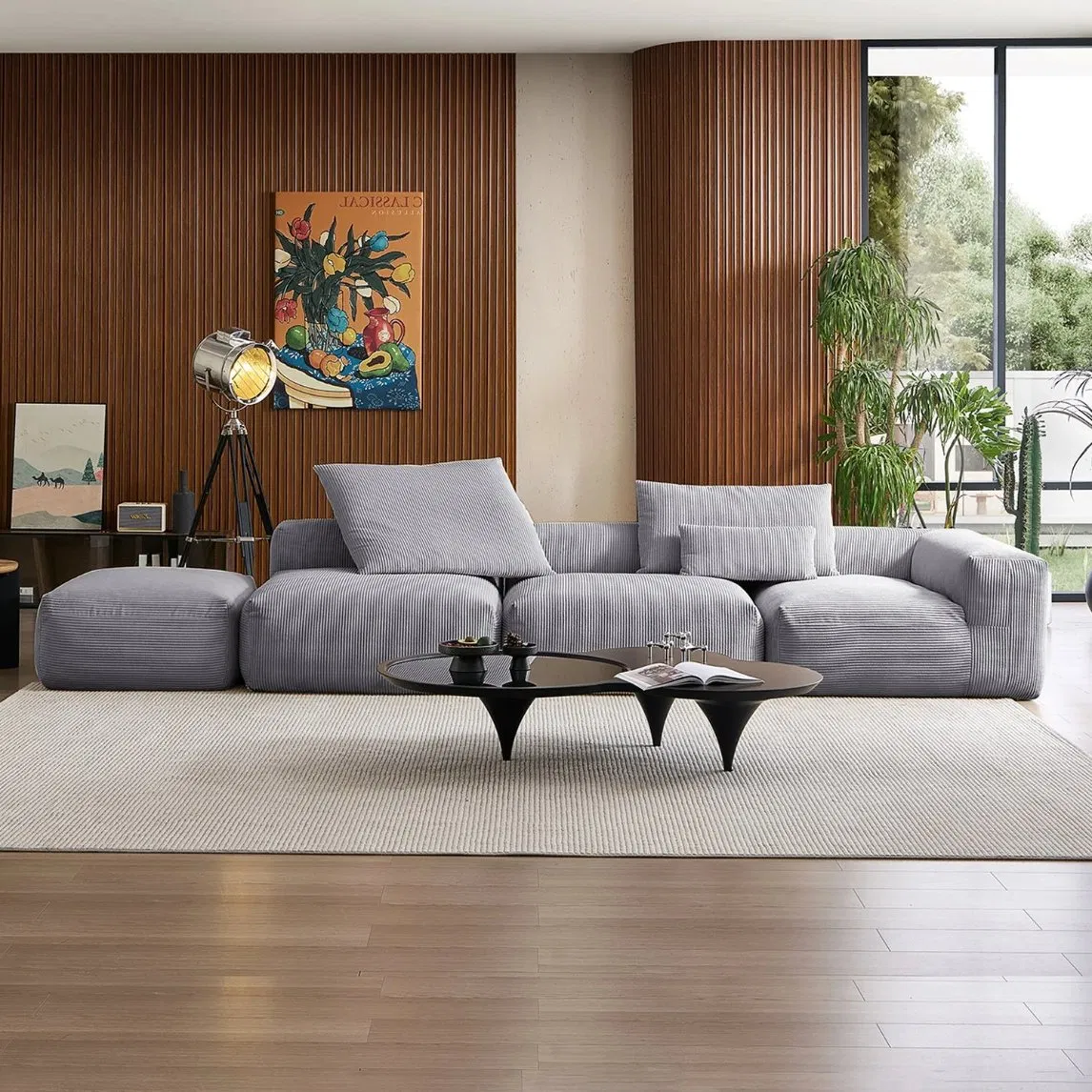 Italy Lazy Design Sofa Sectional Compressed Cloud Couch
