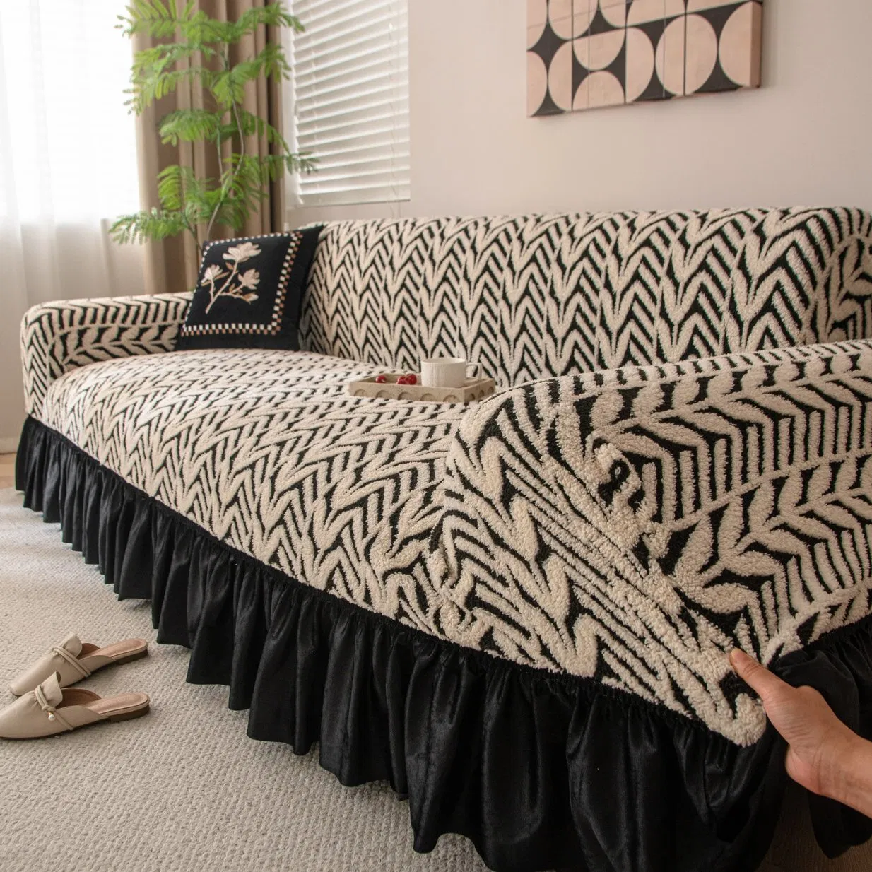 Autumn and Winter Dustproof All Inclusive Elastic Stretch Skit Edge Sofa Cover