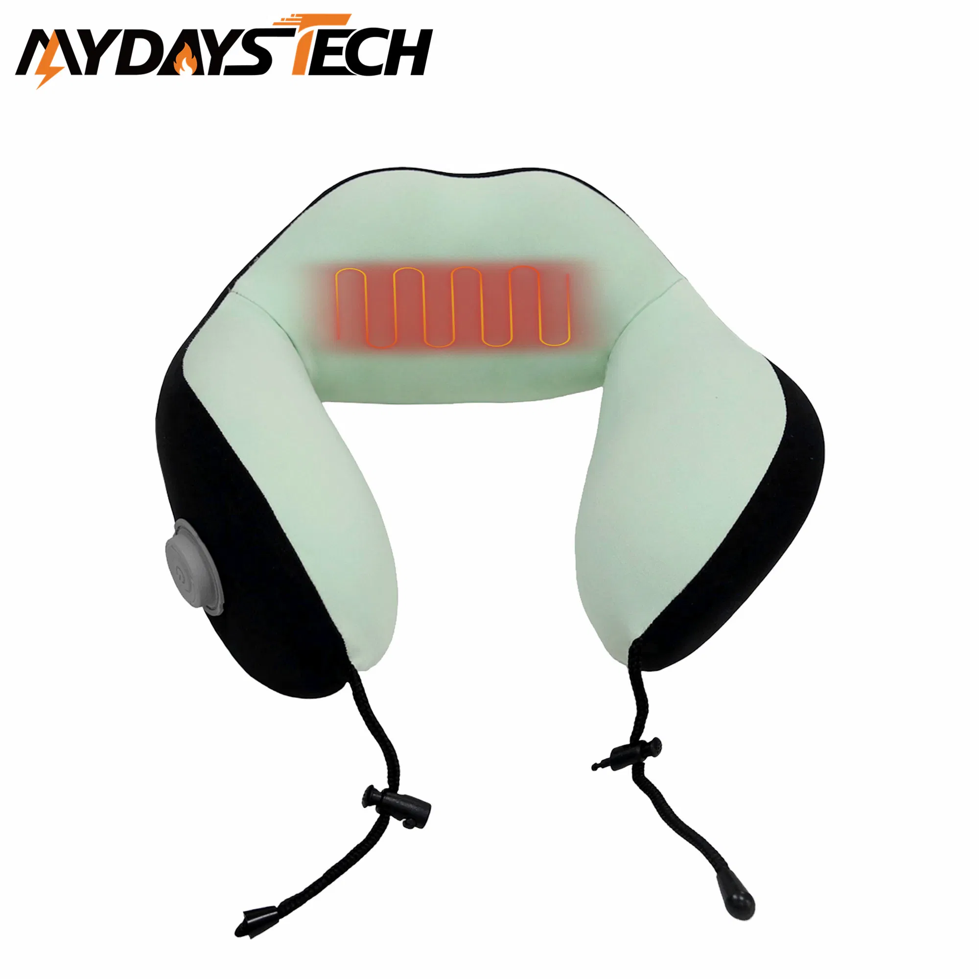 Electric Heated Neck Support Collar Office Travel Headrest Sleep Memory Foam Pillow
