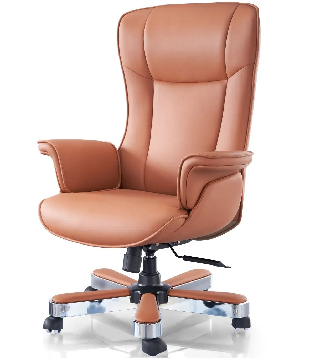Luxury Office Furniture Big and Tall Modern Heavy Duty Ergonomic PU Leather Recliner Swivel Executive Chair for Manager Boss