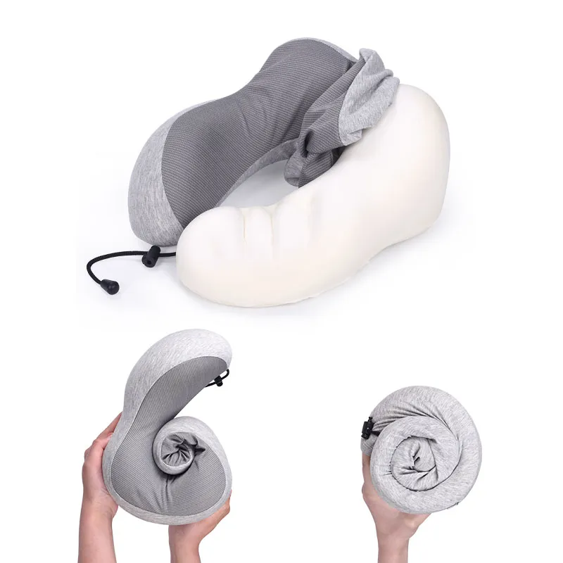 Memory Foam Travel Neck Pillow Set Usage